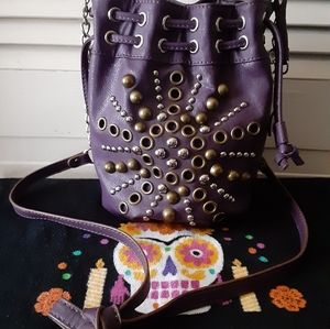 Betsey Johnson Studded Bucket Bag